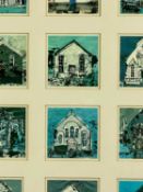 ‡ CEFYN BURGESS (Welsh, b. 1961) set of colour prints - Capeli, mounted and framed as one, each