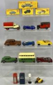DINKY TOYS, 150 Rolls Royce Silver Wraith, 261 Telephone Service Van, 182 Porsche 356A Coupe, and