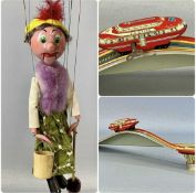 VINTAGE TOYS, including Pelham standard puppet SM Old Lady, British made tin plate Big Dipper,