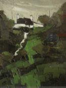 ‡ WILF ROBERTS (Welsh, 1941-2016) limited edition (11/100) colour print - 'Tŷ Newydd', signed,