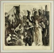 ‡ JULIA MIDGLEY (b. 1948) artist's proof lithograph - entitled 'Party Party' and inscribed 'Happy