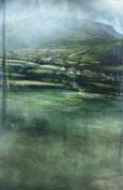 ‡ DARREN HUGHES (contemporary) acrylic oil on board - entitled verso 'Gerlan', signed and dated
