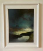 HUW RICHARDS EVANS mixed media - 'Evening Vail, Solva Harbour', 59 x 44cms Gallery Price: £2,000