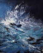 COLIN J. DAVIES acrylic on canvas - 'Captivating Symphony', 50 x 40cms Provenance: donated to aid