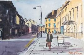 PHILLIP ROSS watercolour - 'Man with a Hat, Bath', 34 x 51cms Provenance: donated to aid City