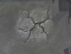 DILYS JACKSON (b. 1938) mixed media 3D - Iceland Pseudo Craters, 27 x 35cms Provenance: donated to