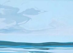 PAULINE THOMAS print - 'Electric Sea', 24 x 34cms Provenance: donated to aid City Hospice