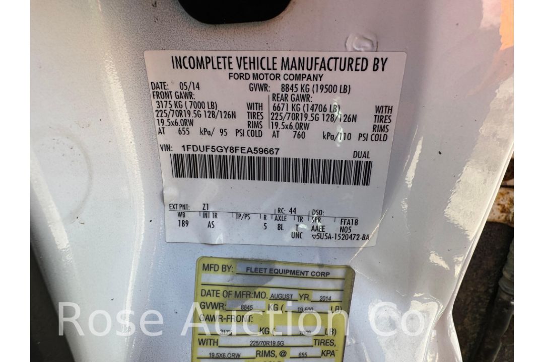 2014 Ford F550 Tire Truck (New Kent, VA) - Image 28 of 29