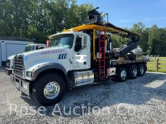 2014 Mack Granite Fassi 390SE Mecanil SG220 G2 grapple saw (90ft reach) (Locust Hill, VA)