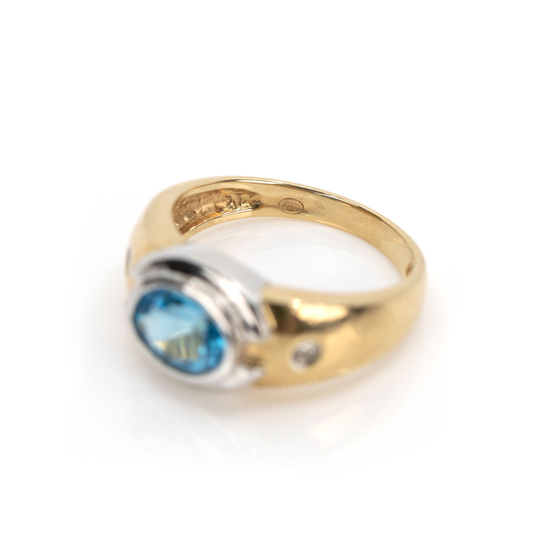 Blautops-Diamantring - Bild 5 aus 5