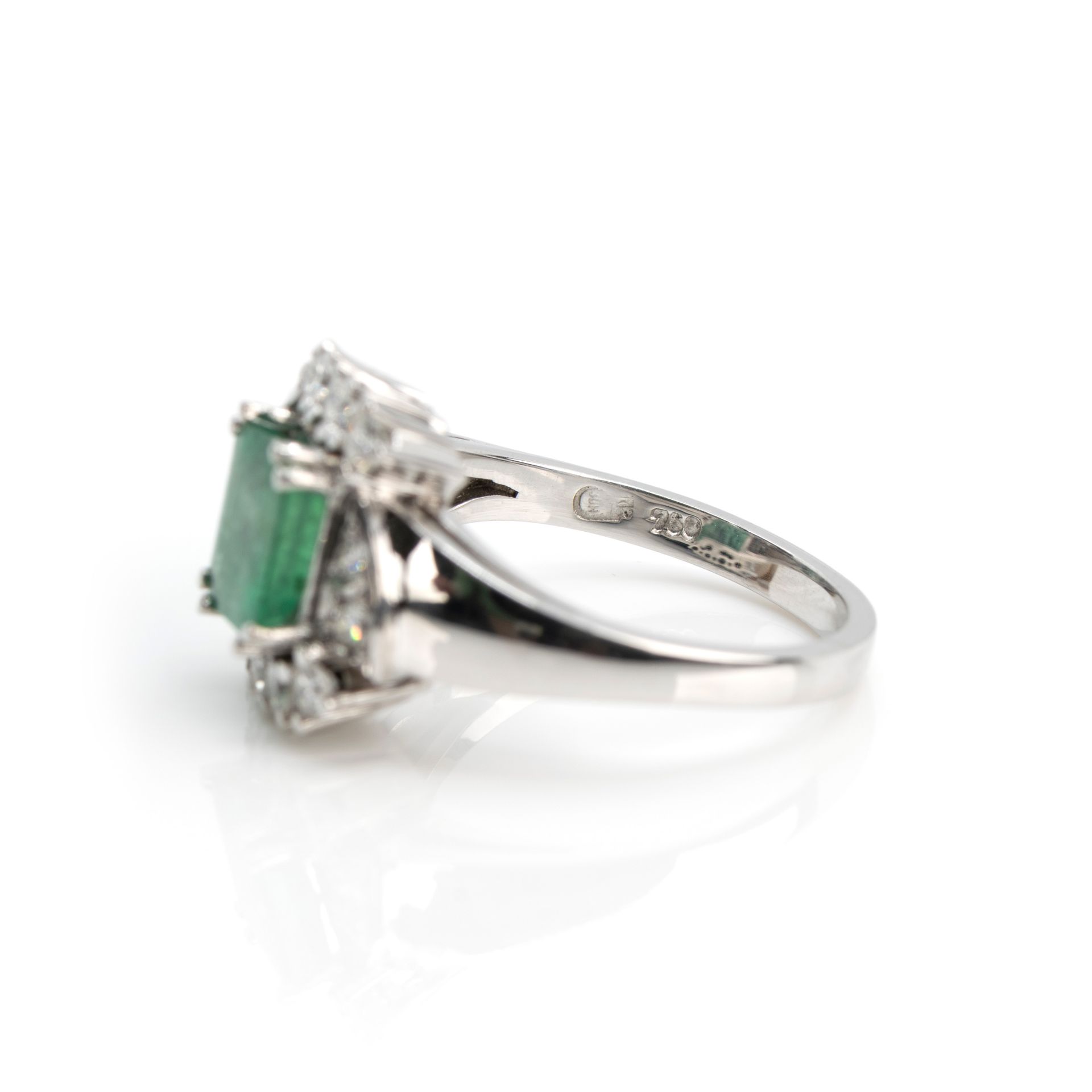 Smaragd-Diamantring - Bild 5 aus 5
