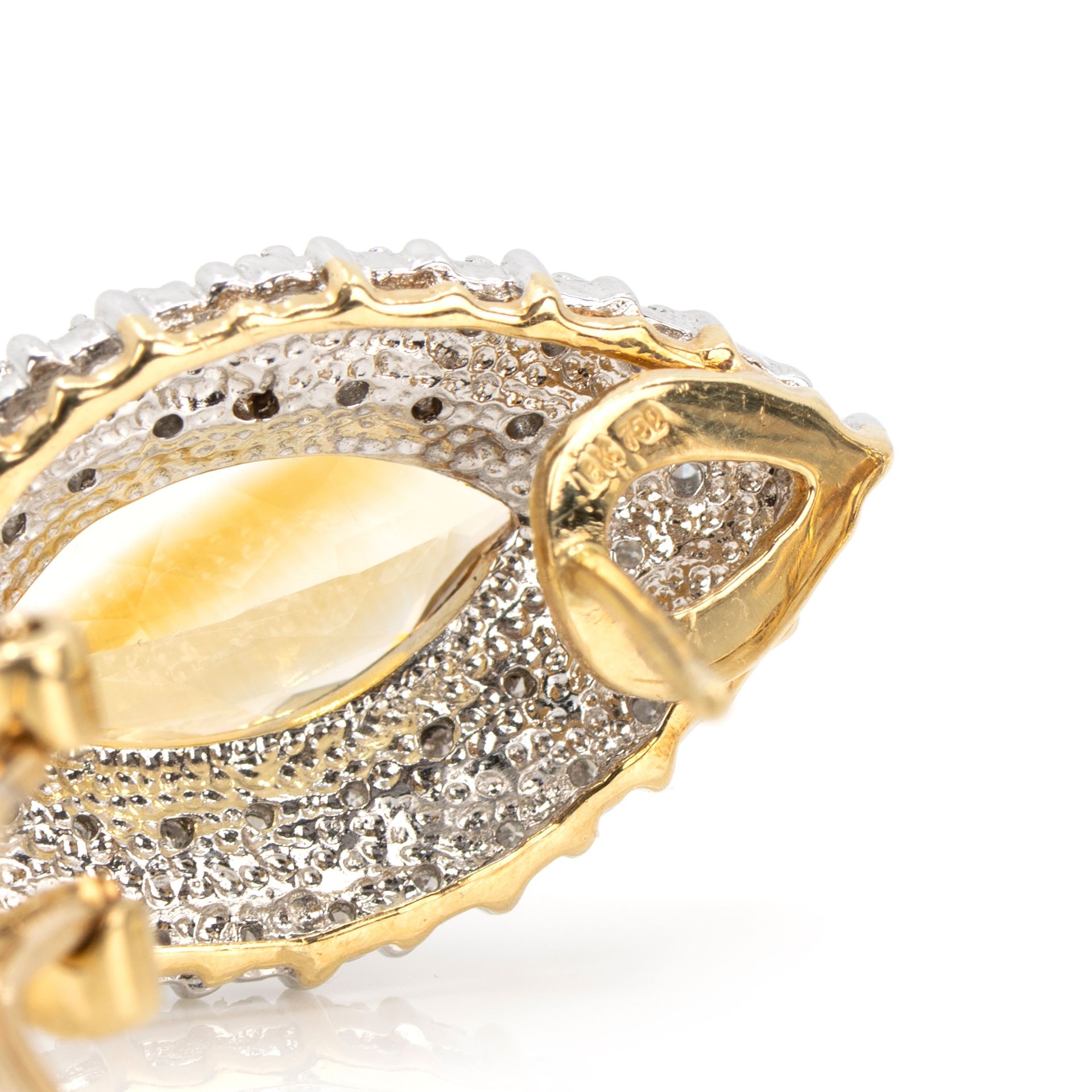 Citrin-Diamant-Schmuckset - Bild 7 aus 7