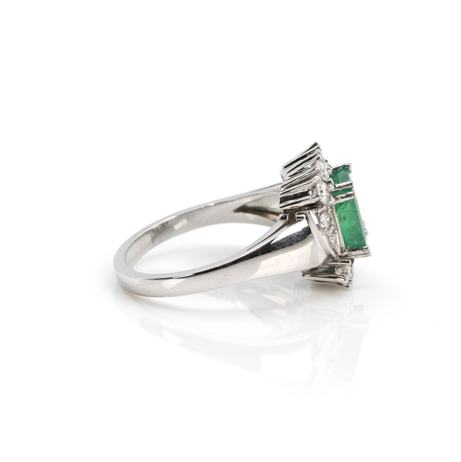 Smaragd-Diamantring - Bild 3 aus 5