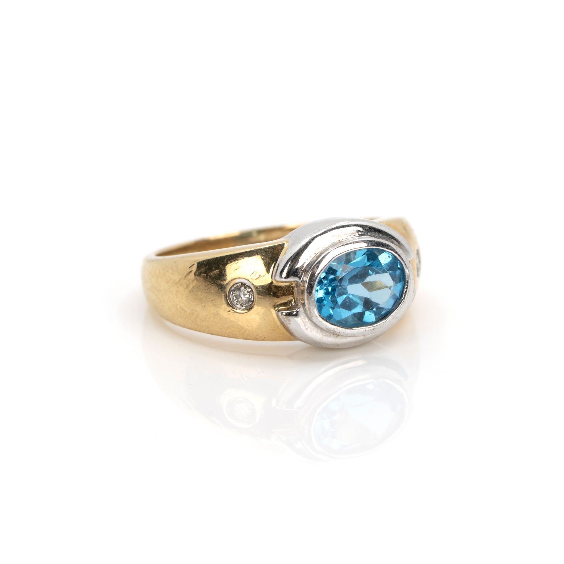 Blautops-Diamantring - Bild 2 aus 5