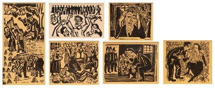 6-tlg., aus Jakob Bosshart 'Neben der Heerstrasse', darunter u. a. 'Der Festbauer Sigismund und Chri