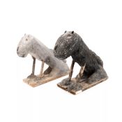 Sitzende Hunde, 2-tlg.