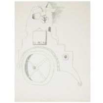George Fullard ARA (1923–1973) Fallen Bastion  Signed lower right, "Fallen Bastion, Fullard 64"