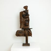 George Fullard ARA (1923–1973) Pregnant Woman, 1959 Wood Unique  61cm high  Provenance: The Estate