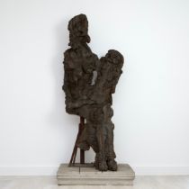 George Fullard ARA (1923–1973) Mother and Child, 1958 Plaster on a steel stand  Possibly unique