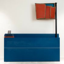 George Fullard ARA (1923–1973) Near and Far, 1968 Painted steel and wood Unique 198cm high x 185cm