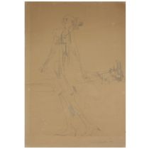George Fullard ARA (1923–1973) Dancing Woman Signed lower right, "Dancing Woman, Dec 1959" Pencil