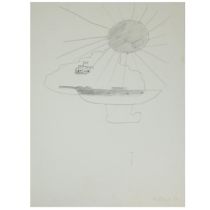 George Fullard ARA (1923–1973) Boat Under the Sun Signed lower right, "Fullard 66" Pencil on