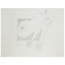 George Fullard ARA (1923–1973) Drawing B Signed lower right, "Fullard 64" Pencil drawing on paper
