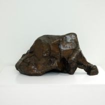 George Fullard ARA (1923–1973) Head, 1960 Bronze Only know cast 28cm high, 48cm wide, 24cm deep