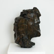 George Fullard ARA (1923-1973)  Bronze Head, impressed "F 61" Bronze Only known cast 47.5cm high