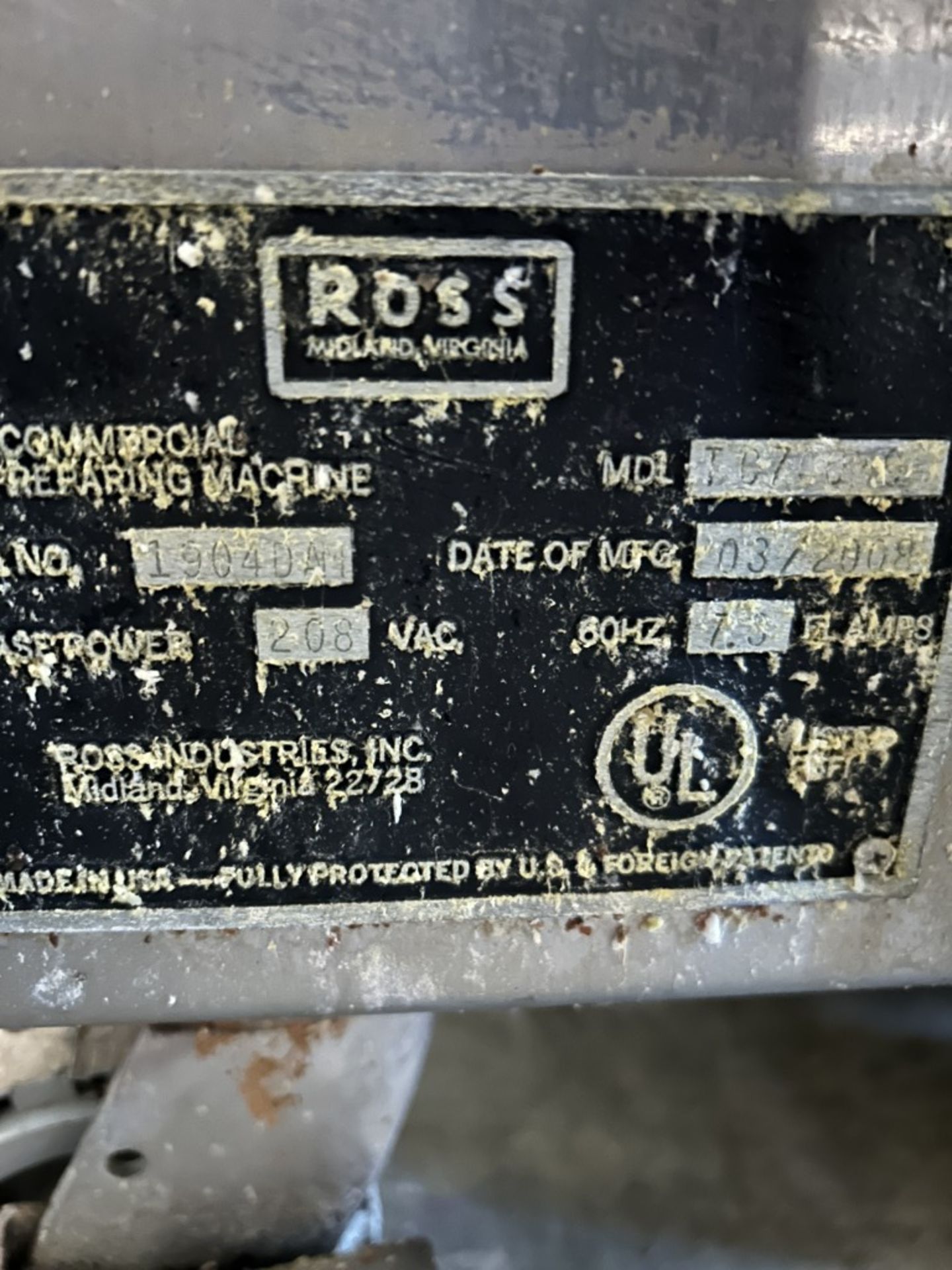 2008 ROSS TC780MC MEAT TENDERIZER - Image 8 of 8