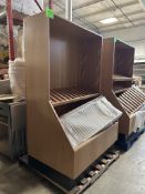 NEW 4FT WOODEN MERCHANDISING SHELVING UNIT