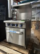 IMPERIAL 2FT ELECTRIC STAINLESS RANGE W/ 4 BURNER
