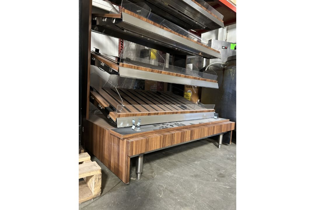4FT 5-TIER WOODEN BAKERY MERCHANDISING SHELVING - Image 2 of 3