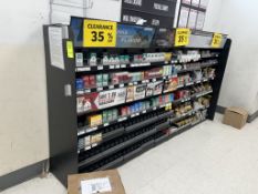 9FT RUN OF TOBACCO MERCHANDISING SHELVING