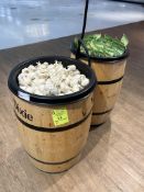 WOODEN BARREL DISPLAYS