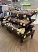 4FT SLANT SHELF BAKERY MERCHANDISERS