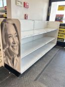 8FT OF MADIX WALL SHELVING