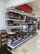 12FT OF MADIX WALL SHELVING