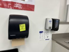 PAPER TOWEL, SOAP AND SANITIZER DISPENSER