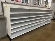 12FT OF MADIX WALL SHELVING