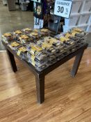 36IN X 36IN PORTABLE WOODEN MERCHANDISING TABLE