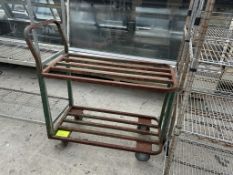 36IN X 18IN TWO TIER METAL CART