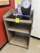 WOODEN SHELVING UNIT