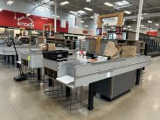 2017 ACCENT U-SHAPED CHECKSTANDS W/ SHARED MILLWORK