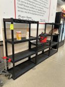 34IN PLASTIC SHELVING UNITS