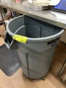 BRUTE TRASH CANS W/ DOLLEYS