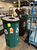 Cardboard trash/recycling bins