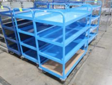 4-tier stocking carts