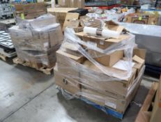 pallets of misc commercial light fixtures & reflectors