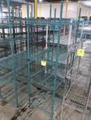 wire shelving unit, epoxy coated